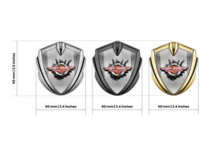 Emblema Metal Badge Standard Elegante Stile